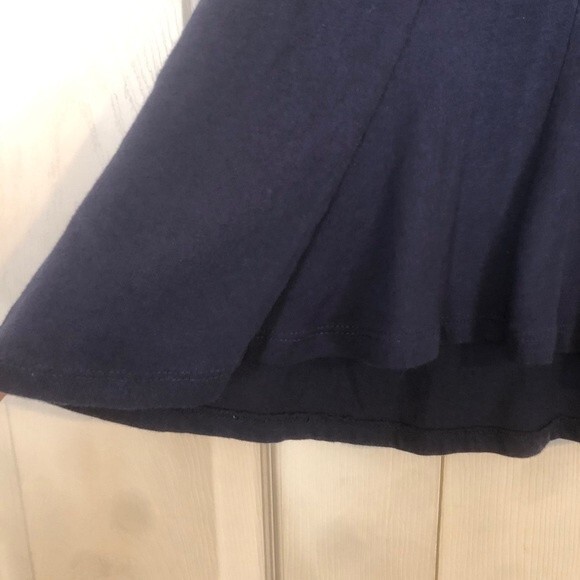 SILENCE & NOISE Urban Outfitters X-Small Navy Blue A-Line Fit & Flair Top Shirt - Picture 2 of 5